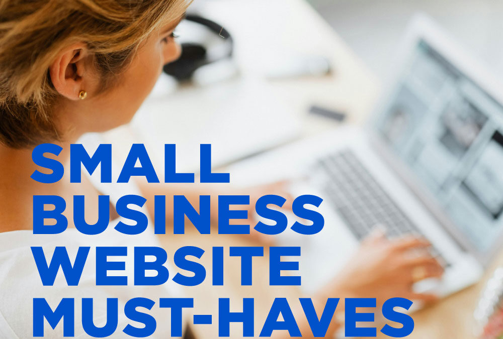 Header image displaying small business website 2026 information.